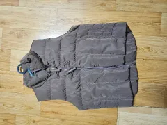 ヴィンテージ ダウン Tシャツ ベスト ブラウンカラー