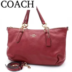 【美品】COACH レザー 2way トートバッグ ショルダーバッグ 大容量