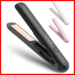 【即日発送】小型 ミニ 誤起動防止ロック 持ち運び便利 自動電源OFF 男女兼用 140℃～200℃4段階温度調整 3200mAh大容量 家庭/旅行/出張/通勤用 TYPE-C充電 贈り物 プロ仕様200℃ 18mm 飛行機持ち込み不可 充電式ヘアアイロン ポ