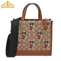 COACH  ディズニー ミッキーマウス キャンバス 2WAY トートバッグ コーチ ハンドバッグ