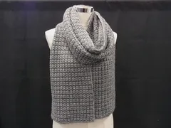 ■新品同様■ agnes b. アニエスベー アクリル×アルパカ×ウール マフラー 防寒具 レディース グレー系 DK1503のサムネイル