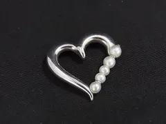 ■美品■ TASAKI タサキ 本真珠 アコヤ真珠 パール 約3mm～4mm SV925 ネックレストップ ペンダント アクセサリー シルバー系 DK9356