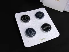 ■新品同様■ ChristianDior ディオール ピンバッチ ピンブローチ アクセサリー レディース 4点セット ブラック系×ネイビー系 DK9405