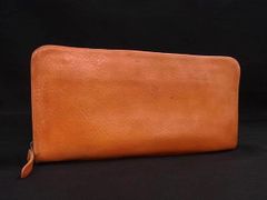 美品人気》ゲンテンgenten長財布ゴートベーシックキャメルゴートレザー 