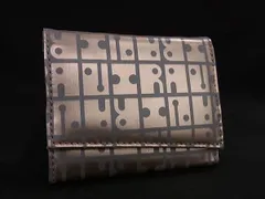 ■極美品■ RaviRavi ラビラビ レザー 三つ折り 財布 ウォレット 小銭入れ 札入れ カード入れ レディース ピンクゴールド系 DL0677