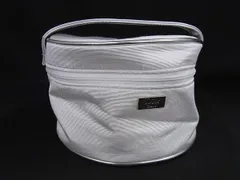 ChristianDior クリスチャンディオール ナイロン×パテントレザー マルチポーチ メイクポーチ マルチケース アイボリー系 DL0647