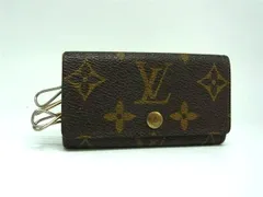 LOUIS VUITTON ルイヴィトン M62631 モノグラム ミュルティクレ4 4連 キーケース 鍵入れ レディース メンズ ブラウン系 DL0009