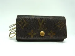 LOUIS VUITTON ルイヴィトン M62631 モノグラム ミュルティクレ4 4連 キーケース 鍵入れ レディース メンズ ブラウン系 DL0010