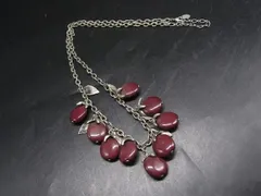 ■美品■ JILLSTUART ジルスチュアート ネックレス ペンダント アクセサリー レディース シルバー系×パープル系 DL0230のサムネイル