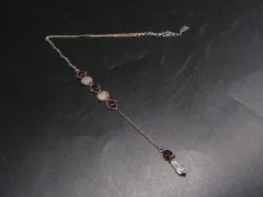 ■美品■ MICHEL KLEIN ミッシェルクラン カラーストーン ネックレス ペンダント アクセサリー レディース シルバー系 DL0248