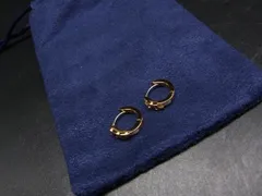 ■美品■ TORY BURCH トリーバーチ フープ ピアス アクセサリー レディース ゴールド系×ホワイト系 DL0258