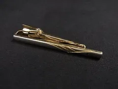 ■美品■ SAINT LAURENT サンローラン タイピン タイクリップ アクセサリー 紳士 ビジネス メンズ シルバー系×ゴールド系 DL2958のサムネイル