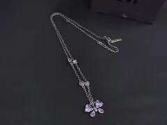 ANNASUI アナスイ SV925 バタフライ 蝶 ネックレス ペンダント アクセサリー レディース シルバー系×パープル系 DL1958