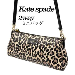 美品✤【Kate spade／ケイトスペード】2wayバッグ　ショルダーバッグ／ハンドバッグ　PVC　レオパード／ヒョウ柄　1227