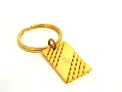 ■美品■ ChristianDior クリスチャンディオール バッグチャーム キーホルダー キーリング レディース メンズ ゴールド系 DL3468