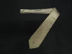 Burberrys バーバリーズ シルク100% 総柄 ネクタイ ビジネス 紳士 メンズ ゴールド系×ブルー系 DL4066