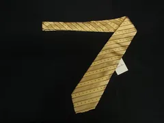 ■新品同様■ ChristianDior クリスチャンディオール シルク100% 総柄 ネクタイ ビジネス 紳士 メンズ イエロー系 DL4201