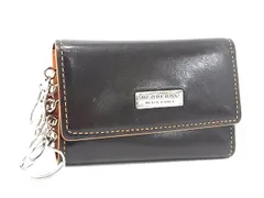 BURBERRY バーバリー レザー 5連 キーケース 鍵入れ メンズ レディース ダークブラウン系 DL4176