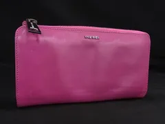 DIESEL ディーゼル レザー L字ファスナー 長財布 ウォレット 札入れ 小銭入れ カード入れ レディース ピンク系 DL4552
