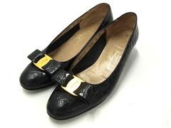フェガモ ヴァラ バラ 7C 24.5 クロコ型押し❣️ - メルカリ