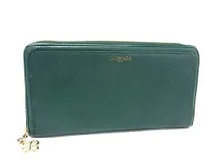 ■美品■ marie claire マリクレール レザー ラウンドファスナー 長財布 ウォレット 札入れ 小銭入れ カード入れ グリーン系 DL4742のサムネイル