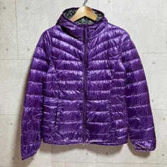 プレミアムダウン ダウンパーカUNIQLO ユニクロ ダウンジャケット アウター 軽量 L パープル 紫 レディース SG395-10