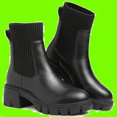 冬用 ワークブーツ 秋 ハイカット エンジニアブーツ アンクルブーツ ニットブーツ ソックスブーツ 革靴 ミドル丈 黒 防水 ショートブーツ レディース レディース Boots 厚底ブーツ サイドゴアブーツ women ブーツ [todaysunny]