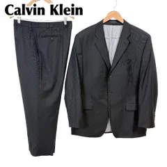 【美品】 Calvin Klein スーツセットアップ 3ボタン 44L 黒