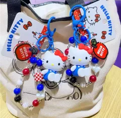 sanrio ハローキティ　ビーズバッグ ハローキティ キティ カオハナ ビーズ パース ミニバック 1,998年製