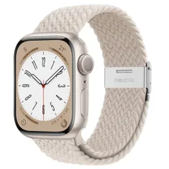 【特価セール】男性 伸縮性 リストバンド女性 ブレスレット おしゃれ スポーツループ 蒸れない ストラップ かぶれない ゴム 人気 コンパチブル コンパチブル アップルウォッチ ナイロン バンド シリーズ バンド Ultra 42mm、編み込み 8 44mm