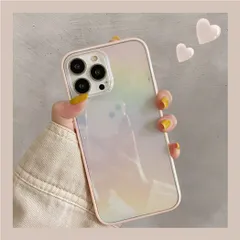 【人気商品】オーロラ グラデーション 可愛い 対応 ソフト シンプル 透明 韓国 6.1インチ アイフォン13ケース かわいい クリア 13ケース シリコン TPU 携帯電話カバー おしゃれ iPhone 女性向け スマホケース ピンクのボーダー