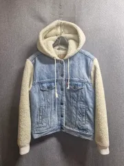 リーバイス フリース デニム フード ジャケット S