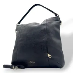 コーチ ショルダーバッグ 黒 ブラック A4収納可 2way レザー 本革 トートバッグ ハンドバッグ ワンショルダー 斜め掛け可 ゴールド金具 ロゴ COACH F34511 s23