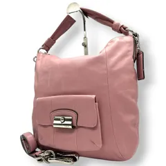 Coach ショルダーバッグ 2トーン レザー コーチ 2WAY ショルダーバッグ 14783 レザー 本革 ピンク A4収納可 大