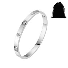 レディース おしゃれ ステンレス ブレスレット バングル かわいい ファッション 人気 [Zoomers] レディース アクセサリー 女性