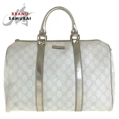 GUCCI グッチ ホワイト ゴールド GGスプリームキャンバス/レザー 193603 ハンドバッグ ミニボストンバッグ レディース 501611【中古】