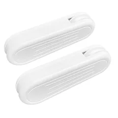 【特価商品】HASAYAKI カーテンコードウェイト、縦型ブラインドとドレープ用の2パックプラスチックプルストリングペンダント-ホワイト