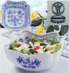 [시한 SALE] 가격 인하《54.55%OFF》체코 칼스바드 블루 양파 심각 그릇 1개 품번 CB060 ●2540026U 신품.미사용