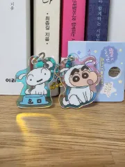 クレヨンしんちゃん シロ オーロラ マグネット キーホルダー