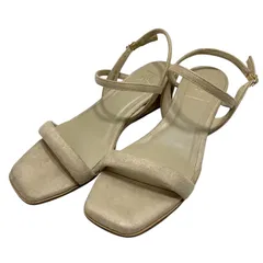 【美品】ルタロン (25) サンダル ミュール ストラップ ベルト フラット スクエアトゥ 希少デザイン