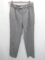 ◇ ⊇ index インデックス DELEGANT 千鳥格子 テーパード パンツ サイズL ブラック ホワイト レディース P  【1410160007235】