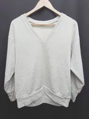 ◇ Θ Elura　エルーラ ラメ　Vネック 長袖 トレーナー サイズF グレージュ系 レディース P  【1410230023943】