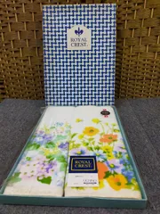 F01-20251227-10【未使用・中身未確認】ROYAL CREST 浴用タオル2枚セット 箱付 UCHINO 綿100%