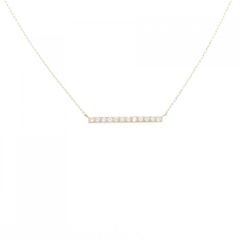 ete エテ K18 パーティクル ライン ダイヤ 0.08ct ネックレス - メルカリ