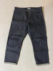 - 2回着用 UNIQLO U ストレートデニム (セルビッジ) 36