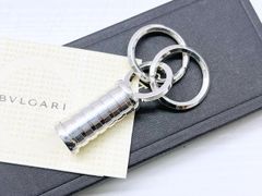 最新現行 箱付き未使用級 BVLGARI ブルガリ キーリング ビーゼロ 925