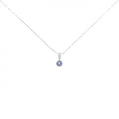 K18WG サファイヤ ネックレス 0.25CT