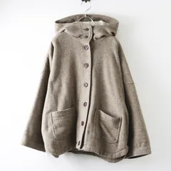 サマンサモスモス Samansa Mos2 SM2 ウール混 フーディージャケット F‖ベージュ アウター 上着 コート 前開き 【2400014746310】