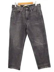 リーバイス Levi's シルバータブ SILVER TAB LOOSE ルーズ フィット ブラック デニムパンツ テーパード ジーンズ 34