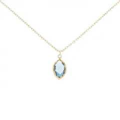 K18YG ブルートパーズ ネックレス